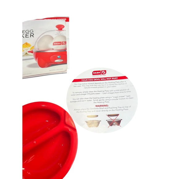 DASH Rapid Egg Cooker: 6 Egg Capacity Hard Boiled Poached Scrambled Omelets - Picture 8 of 13